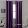 Rideaux occultants violets de 96 pouces de long